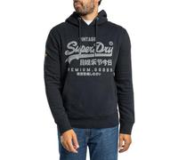 Superdry Homme Sweat À Capuche Classique À Logo Vintage, Eclipse Navy, L