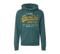 Superdry Sweat à capuche Homme Classique Vintage Duo Vert émail M