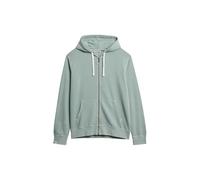 Superdry Homme Sweat À Capuche Zippé Classique Essentiel, Silver Pine, L