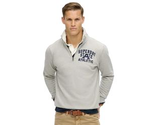 Superdry, Homme, Sweatshirts et sweats à capuche, Gris, Taille: M Vintage Athletic Pull