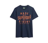 Superdry, Homme, Tops, Bleu, Taille: S Tee-shirt de Travail en Coton Bleu Marine