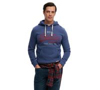 Superdry Hommes Hoodie - Vl Classique Capuche, Logo, Mélange De Coton, Uni
