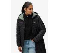 Superdry - Hood Fuji Lite Mid Padded Jkt - Doudoune femme Black - M
