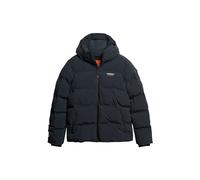 Superdry Hooded Boxy Puffer Jacket Veste, Bleu Marine (Eclipse Navy), M Homme