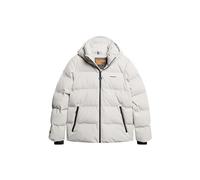 Superdry Hooded Boxy Puffer Jacket Veste, Gris Clair, M Homme