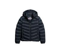 Superdry Hooded Fuji Padded Jacket Veste, Bleu Marine (Eclipse Navy), 36 Femme