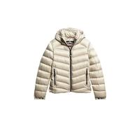 Superdry Hooded Fuji Padded Jacket Veste, Pelican Beige, 38 Femme