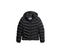 Superdry Hooded Fuji Padded Jacket Veste pour femme, Noir, 38