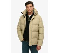 Superdry - Hooded Mid Length Sports Puffer - Doudoune homme Winter Twig Beige - S