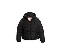 Superdry Hooded Spirit Sports Puffer Veste, Noir, 42 Femme