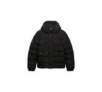 Superdry Hooded Sports Puffer Jacket Doudoune pour Homme, Noir, Large