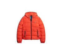 Superdry Hooded Sports PUFFR Jacket Vestes, Rouge Vif, S Homme