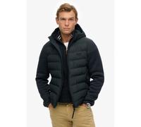 Superdry - Hooded Storm Knit Hybrid Jkt - Doudoune homme Eclipse Navy - XXL