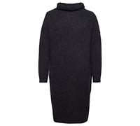 Superdry Isabella Funnel Neck Dress Robe décontractée, Dark Charcoal Marl, S (Taille Fabricant:10) Femme