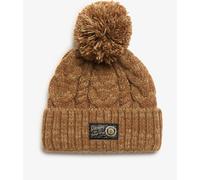 Superdry Island Toffee Twist Chunky Cable Winter Beanie