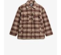 Superdry Ivory Ombre Check Heavyweight Unlined Overshirt Ivory Ombre Check EU 44 (UK 16)