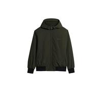 Superdry, JACKET SURPLUS NYLON HOODED BOMBER, M5011876A, Surplus Goods Olive Green, XL, MAN, ADULTO