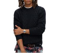 Superdry Pull Hiver Jacob Cable Jumper 98t Eclipse Navy