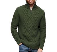 Superdry Jacob Maille Torsadée à Demi-Zip Homme XXL