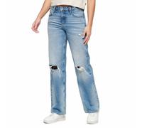 Superdry Jeans femme large mi‑haute en coton biologique Bleu 28x32