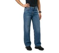 Jeans taille haute en coton biologique femme Superdry Bleu 26x30