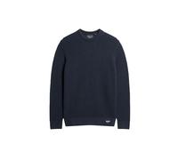 Superdry Jumper en Tricot texturé T-Shirt, Eclipse Navy Heather, XXL Homme