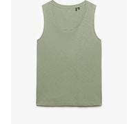 Superdry Khaki Green Scoop Neck Tank Vest