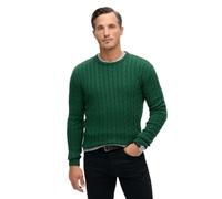Superdry, Knit Cotton Classic Cable Knit Crew, M6110660A, Forest Green, 2XL, Man, Adulto