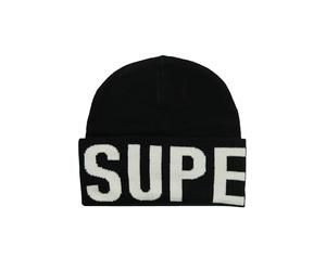 Superdry Knitted Beanie Hat Casquette de Baseball pour Femme, Noir, Taille Unique