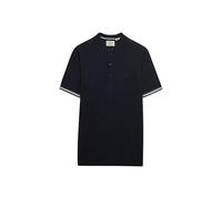 Superdry Knitted Texture Short Sleeve Polo Bleu L Homme