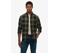 Superdry - L/S Cotton Lumberjack Shirt - Chemise homme Frontier Check Olive Green - XXL