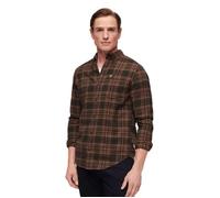 Superdry L-S Cotton Lumberjack Shirt, Drayton Check Olive, Homme S