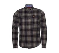 Superdry L/S Cotton Lumberjack T-Shirt pour Homme, Noir (Drayton Check Black), M