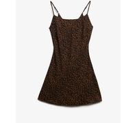Superdry Leopard Mini Sleeveless Slip Jersey Dress Leopard EU 42 (UK 14)