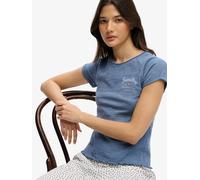 Superdry Light Blue Athletic Essentials Slub Graphic T-Shirt