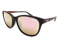 Superdry Lizzie Lunettes de Soleil Noir Mat avec Rose Miroir Verres Femmes 191