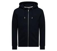 Superdry Logo Vintage EMB Ziphood Maillot de survêtement, Bleu Marine (Eclipse Navy), S Homme