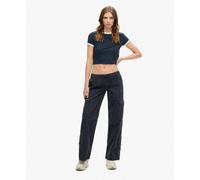Superdry - Low Rise Wide Leg Cargo Pants - Pantalon femme Eclipse Navy - US 26