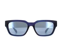 Lunettes Superdry SDS 5005 Très Foncé Bleu Avec Verres Miroités Argentés 106