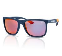 Superdry Lunettes de Soleil Femmes Runner-X Polarisé 105P Bleu Marine/Orange/