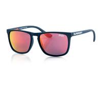 Superdry Lunettes de soleil Shockwave 189 – Cat.3 – Caoutchouté Bleu/Violet Miroir Bleu