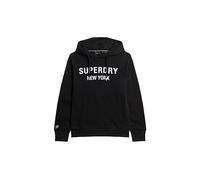 Superdry Luxury Sport Loose Hood Maillot de survêtement, Noir, M Homme