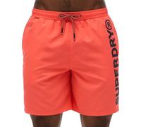 Superdry Maillot de Bains Sport Graphic 17 Swim mhi Hot Coral L