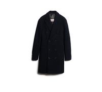 SUPERDRY Manteau en laine bleu marine | XL