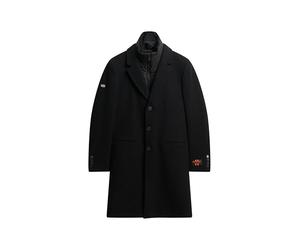 Superdry Mens 2 In 1 Towncoat Overcoat Black XL