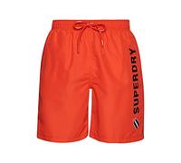 Superdry Code APPLQUE 19INCH Swim Short Bain W2, Havana Orange, L Homme