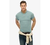 Superdry Men's Short Sleeve Polo Shirt Tourmaline Blue Medium Male