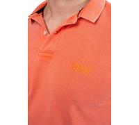 Superdry Polo Destroyed pour homme, Corail Sunburst, Taille L