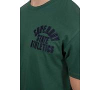 Superdry Embroidered Superstate Ath Logo Short Sleeve T-shirt Vert M Homme