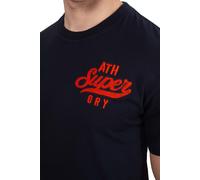 T-shirt Superdry Athletic Superstate Logo à manches courtes noir rouge. - M